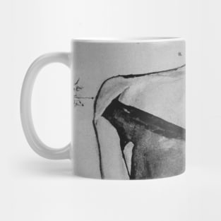 Gray Watercolor Fashion Sketch Mug